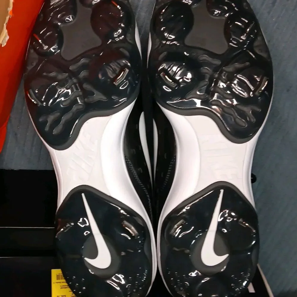 Nike Alpha Huarache Varsity 4 Baseball Cleats Men’s Sz 14 Low Black/White NEW!!
